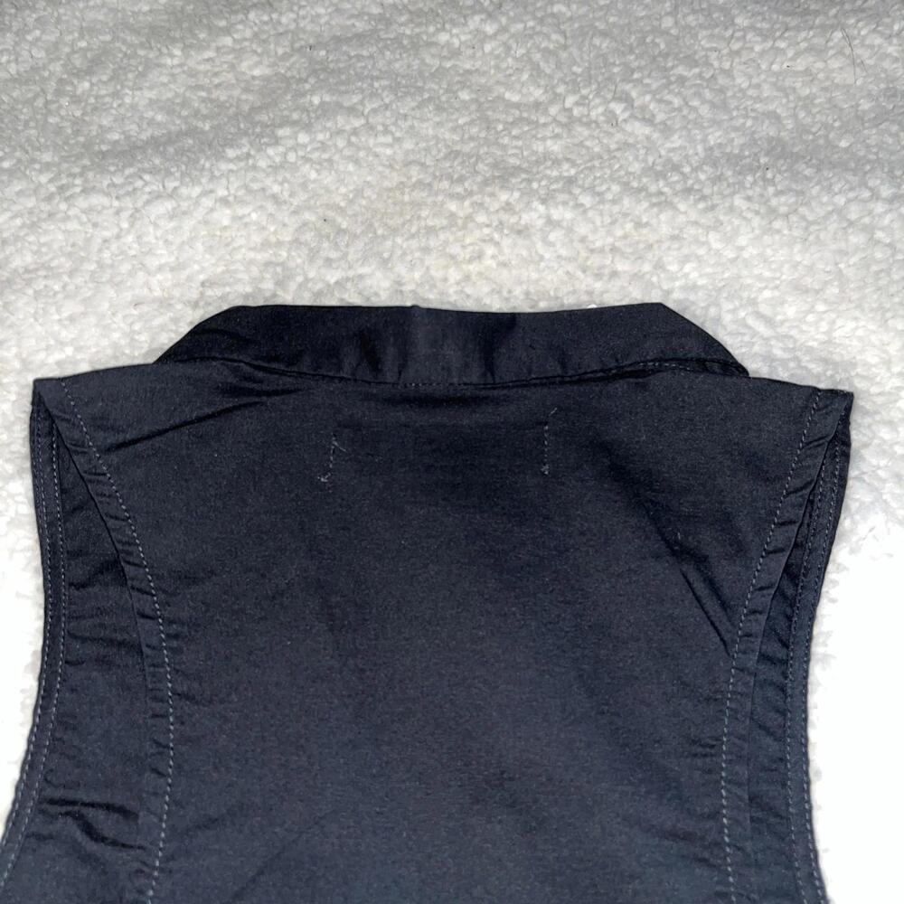 Urban Outfitters Women’s Sleeveless Button Front Collared Black Blouse XXS - Picture 7 of 11